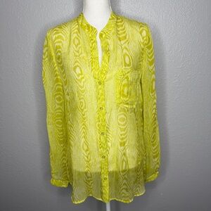 Diane Von Furstenberg Gilmore silk sheer Blouse